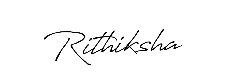 How to make Rithiksha signature? Antro_Vectra_Bolder is a professional autograph style. Create handwritten signature for Rithiksha name. Rithiksha signature style 7 images and pictures png