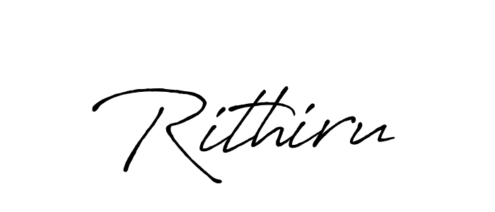 Similarly Antro_Vectra_Bolder is the best handwritten signature design. Signature creator online .You can use it as an online autograph creator for name Rithiru. Rithiru signature style 7 images and pictures png