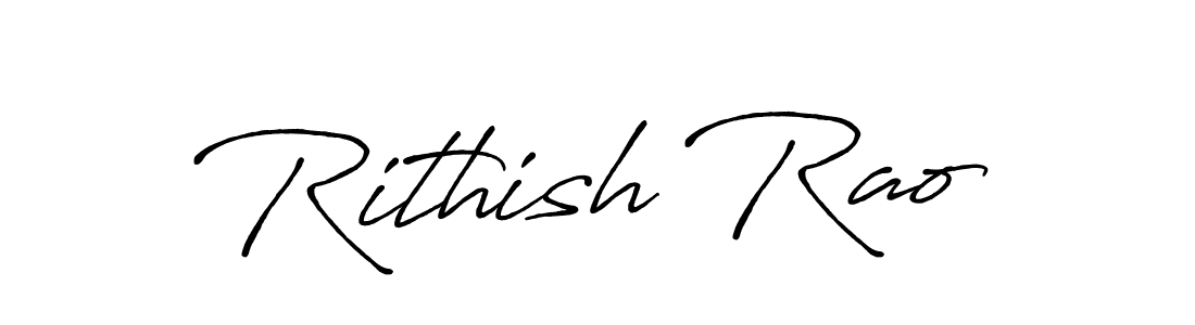 The best way (Antro_Vectra_Bolder) to make a short signature is to pick only two or three words in your name. The name Rithish Rao include a total of six letters. For converting this name. Rithish Rao signature style 7 images and pictures png