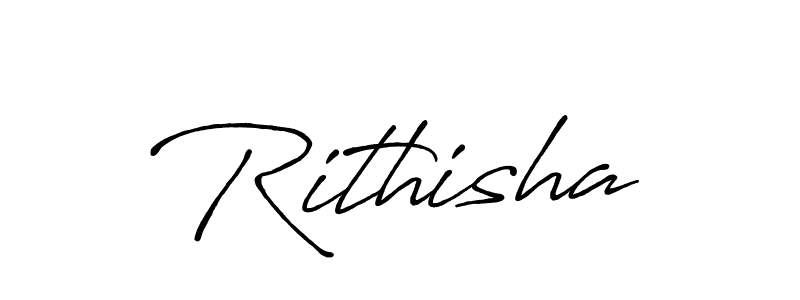 Also we have Rithisha name is the best signature style. Create professional handwritten signature collection using Antro_Vectra_Bolder autograph style. Rithisha signature style 7 images and pictures png