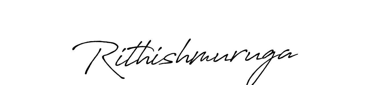Similarly Antro_Vectra_Bolder is the best handwritten signature design. Signature creator online .You can use it as an online autograph creator for name Rithishmuruga. Rithishmuruga signature style 7 images and pictures png