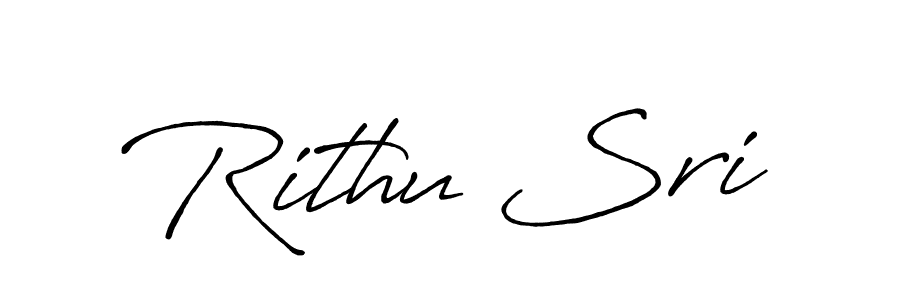 How to make Rithu Sri signature? Antro_Vectra_Bolder is a professional autograph style. Create handwritten signature for Rithu Sri name. Rithu Sri signature style 7 images and pictures png