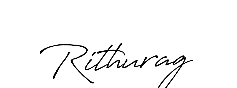 How to make Rithurag name signature. Use Antro_Vectra_Bolder style for creating short signs online. This is the latest handwritten sign. Rithurag signature style 7 images and pictures png