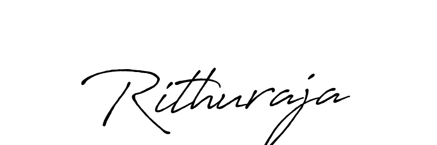 Use a signature maker to create a handwritten signature online. With this signature software, you can design (Antro_Vectra_Bolder) your own signature for name Rithuraja. Rithuraja signature style 7 images and pictures png