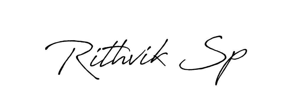 Design your own signature with our free online signature maker. With this signature software, you can create a handwritten (Antro_Vectra_Bolder) signature for name Rithvik Sp. Rithvik Sp signature style 7 images and pictures png