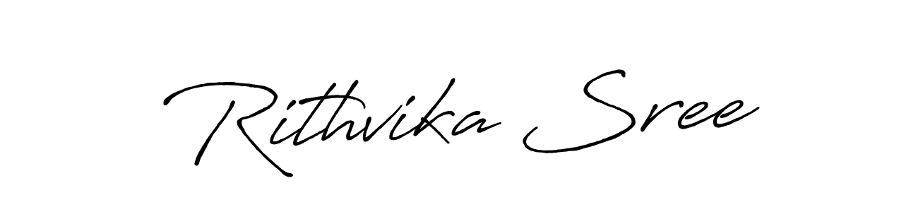 How to make Rithvika Sree signature? Antro_Vectra_Bolder is a professional autograph style. Create handwritten signature for Rithvika Sree name. Rithvika Sree signature style 7 images and pictures png