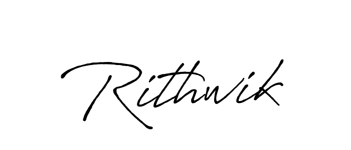 Also we have Rithwik name is the best signature style. Create professional handwritten signature collection using Antro_Vectra_Bolder autograph style. Rithwik signature style 7 images and pictures png