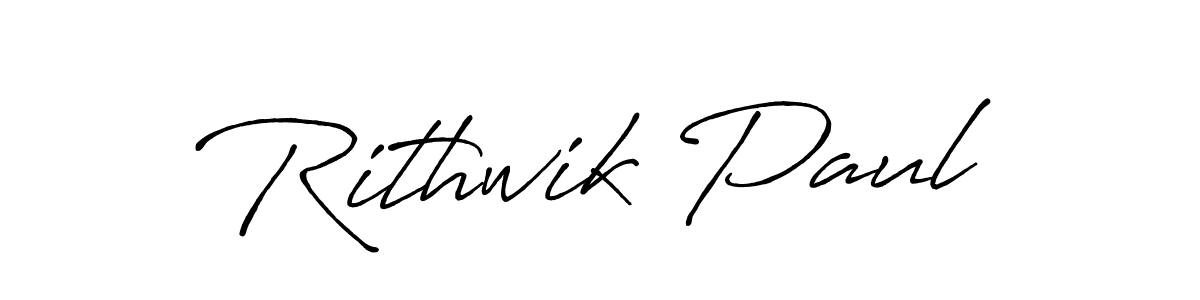 Make a beautiful signature design for name Rithwik Paul. With this signature (Antro_Vectra_Bolder) style, you can create a handwritten signature for free. Rithwik Paul signature style 7 images and pictures png