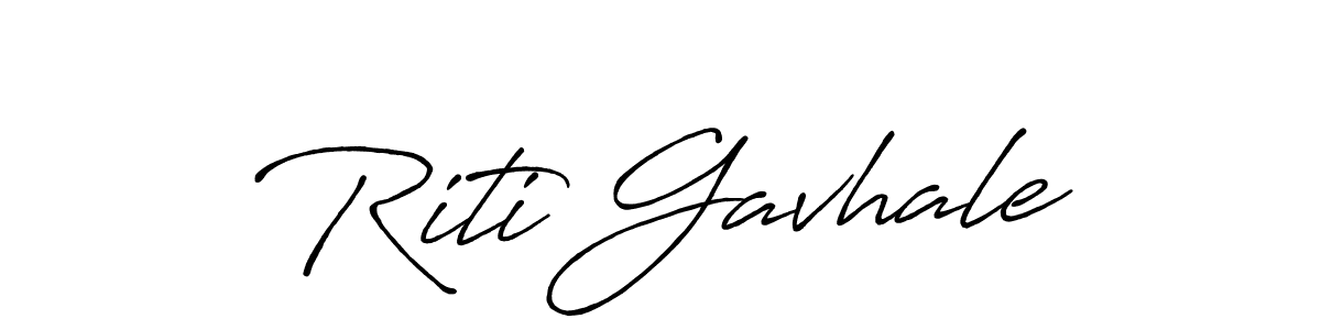 Also You can easily find your signature by using the search form. We will create Riti Gavhale name handwritten signature images for you free of cost using Antro_Vectra_Bolder sign style. Riti Gavhale signature style 7 images and pictures png