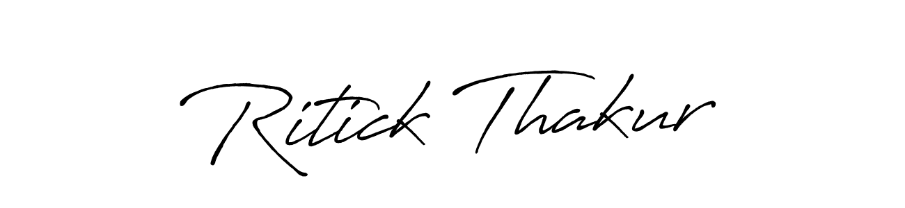 You can use this online signature creator to create a handwritten signature for the name Ritick Thakur. This is the best online autograph maker. Ritick Thakur signature style 7 images and pictures png