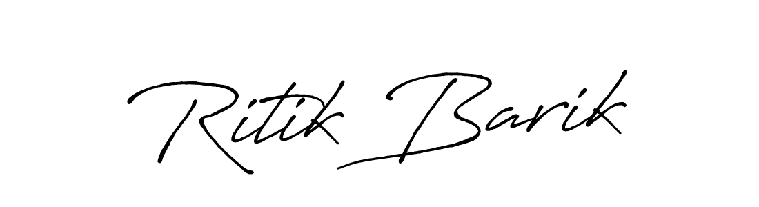The best way (Antro_Vectra_Bolder) to make a short signature is to pick only two or three words in your name. The name Ritik Barik include a total of six letters. For converting this name. Ritik Barik signature style 7 images and pictures png