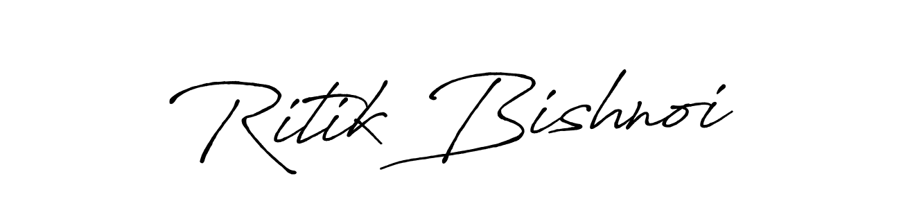 Ritik Bishnoi stylish signature style. Best Handwritten Sign (Antro_Vectra_Bolder) for my name. Handwritten Signature Collection Ideas for my name Ritik Bishnoi. Ritik Bishnoi signature style 7 images and pictures png