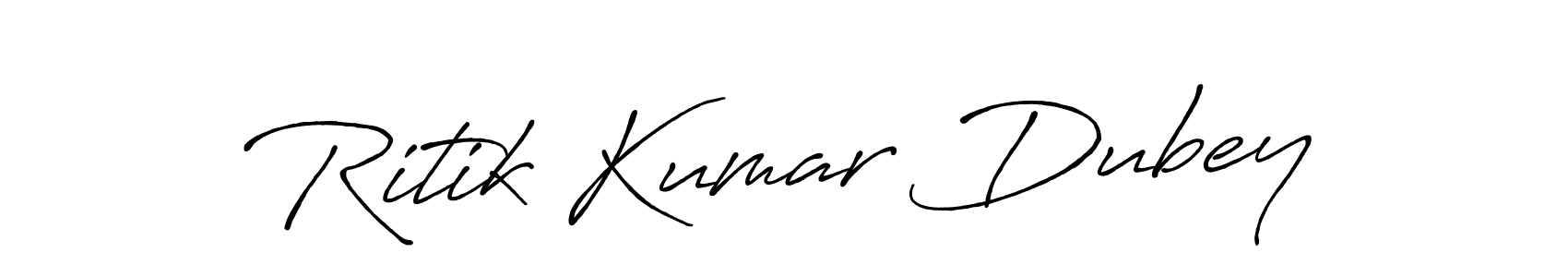 Use a signature maker to create a handwritten signature online. With this signature software, you can design (Antro_Vectra_Bolder) your own signature for name Ritik Kumar Dubey. Ritik Kumar Dubey signature style 7 images and pictures png