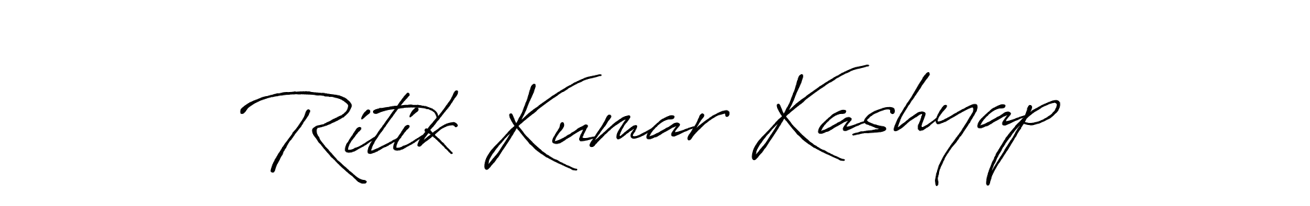 Ritik Kumar Kashyap stylish signature style. Best Handwritten Sign (Antro_Vectra_Bolder) for my name. Handwritten Signature Collection Ideas for my name Ritik Kumar Kashyap. Ritik Kumar Kashyap signature style 7 images and pictures png