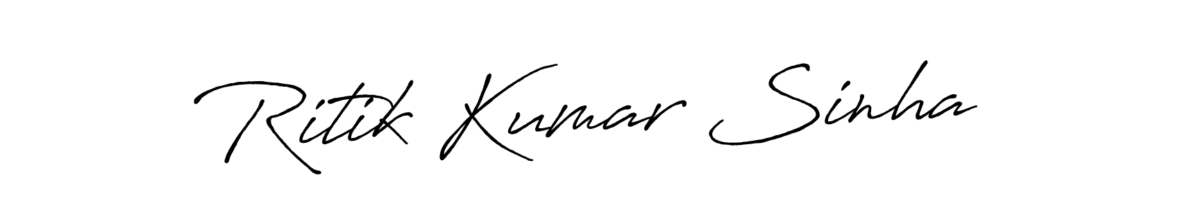 This is the best signature style for the Ritik Kumar Sinha name. Also you like these signature font (Antro_Vectra_Bolder). Mix name signature. Ritik Kumar Sinha signature style 7 images and pictures png