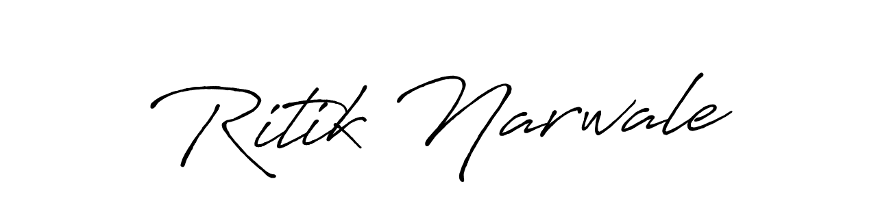 You should practise on your own different ways (Antro_Vectra_Bolder) to write your name (Ritik Narwale) in signature. don't let someone else do it for you. Ritik Narwale signature style 7 images and pictures png