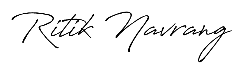 The Antro_Vectra_Bolder lettering style adds unique flourish to name Ritik Navrang. Stand out with a custom digital autograph made in seconds. Ritik Navrang signature style 7 images and pictures png