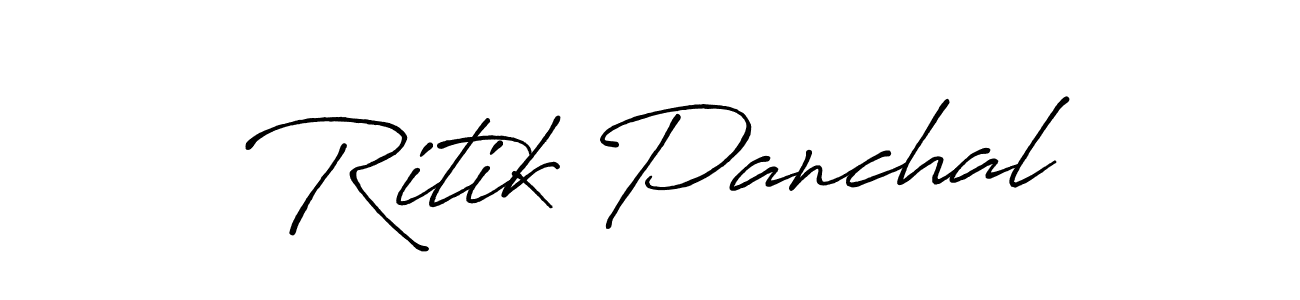 if you are searching for the best signature style for your name Ritik Panchal. so please give up your signature search. here we have designed multiple signature styles  using Antro_Vectra_Bolder. Ritik Panchal signature style 7 images and pictures png