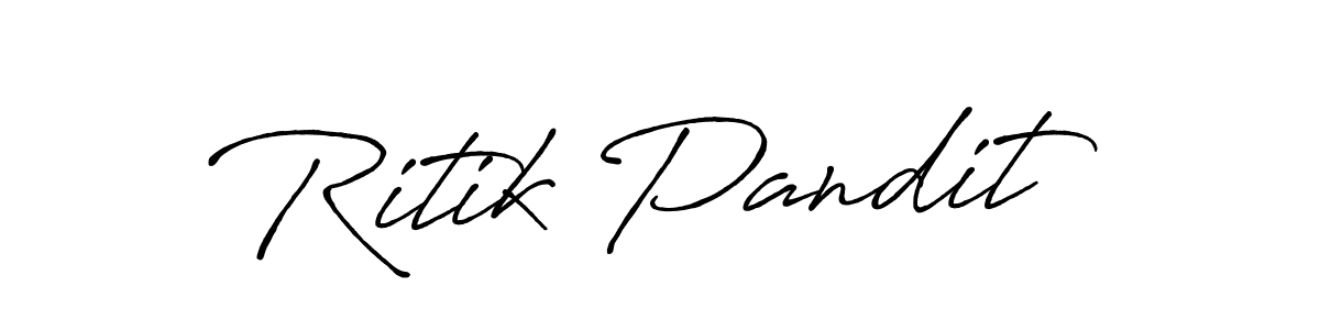 You should practise on your own different ways (Antro_Vectra_Bolder) to write your name (Ritik Pandit) in signature. don't let someone else do it for you. Ritik Pandit signature style 7 images and pictures png