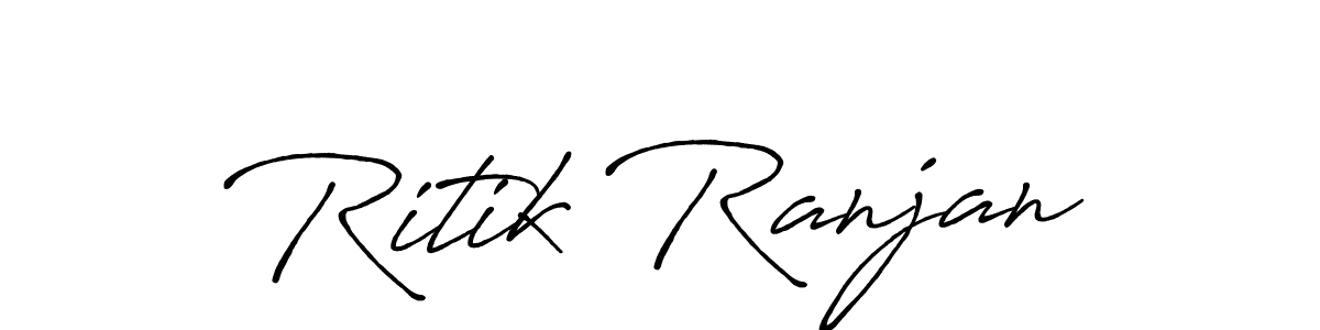 Use a signature maker to create a handwritten signature online. With this signature software, you can design (Antro_Vectra_Bolder) your own signature for name Ritik Ranjan. Ritik Ranjan signature style 7 images and pictures png