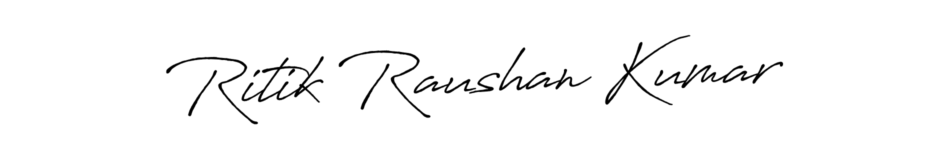The best way (Antro_Vectra_Bolder) to make a short signature is to pick only two or three words in your name. The name Ritik Raushan Kumar include a total of six letters. For converting this name. Ritik Raushan Kumar signature style 7 images and pictures png