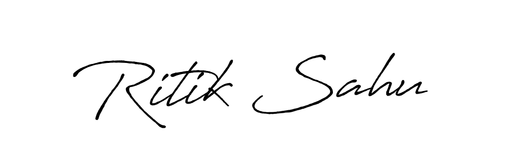 Also You can easily find your signature by using the search form. We will create Ritik Sahu name handwritten signature images for you free of cost using Antro_Vectra_Bolder sign style. Ritik Sahu signature style 7 images and pictures png