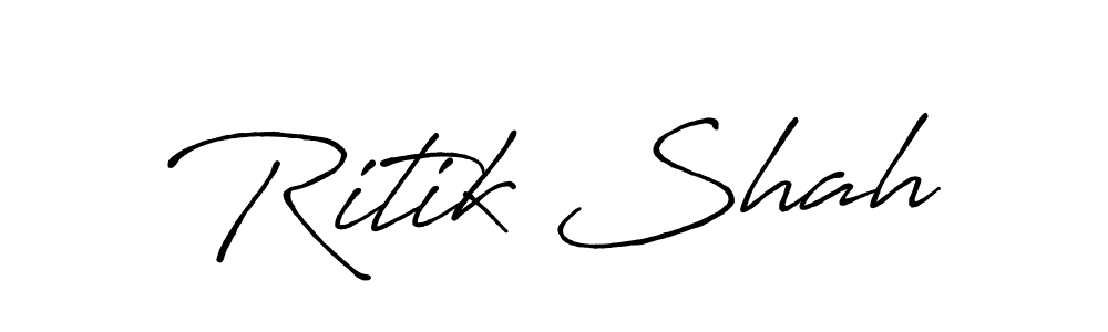 This is the best signature style for the Ritik Shah name. Also you like these signature font (Antro_Vectra_Bolder). Mix name signature. Ritik Shah signature style 7 images and pictures png
