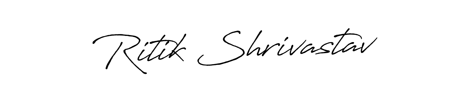 Design your own signature with our free online signature maker. With this signature software, you can create a handwritten (Antro_Vectra_Bolder) signature for name Ritik Shrivastav. Ritik Shrivastav signature style 7 images and pictures png