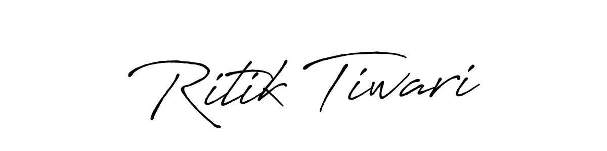 It looks lik you need a new signature style for name Ritik Tiwari. Design unique handwritten (Antro_Vectra_Bolder) signature with our free signature maker in just a few clicks. Ritik Tiwari signature style 7 images and pictures png