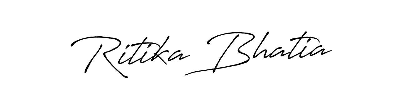 This is the best signature style for the Ritika Bhatia name. Also you like these signature font (Antro_Vectra_Bolder). Mix name signature. Ritika Bhatia signature style 7 images and pictures png