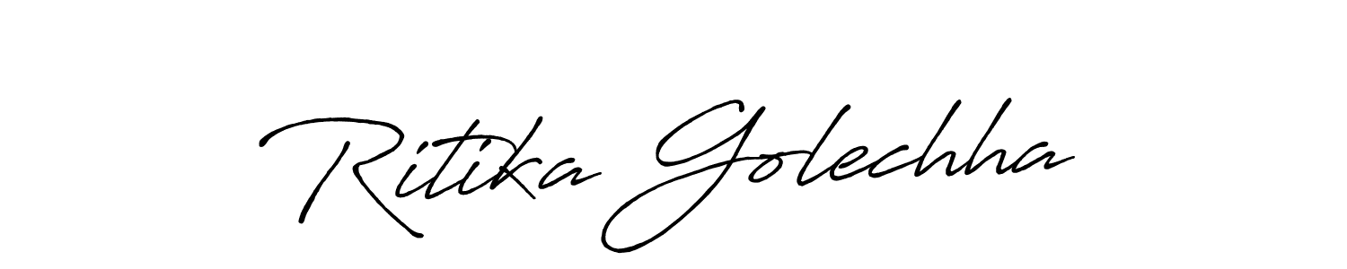 Use a signature maker to create a handwritten signature online. With this signature software, you can design (Antro_Vectra_Bolder) your own signature for name Ritika Golechha. Ritika Golechha signature style 7 images and pictures png