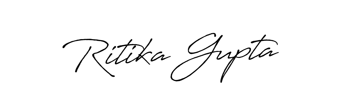 The best way (Antro_Vectra_Bolder) to make a short signature is to pick only two or three words in your name. The name Ritika Gupta include a total of six letters. For converting this name. Ritika Gupta signature style 7 images and pictures png