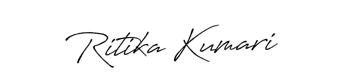 How to make Ritika Kumari signature? Antro_Vectra_Bolder is a professional autograph style. Create handwritten signature for Ritika Kumari name. Ritika Kumari signature style 7 images and pictures png