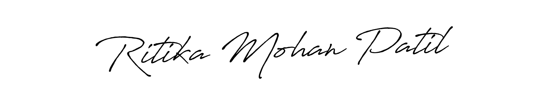 Use a signature maker to create a handwritten signature online. With this signature software, you can design (Antro_Vectra_Bolder) your own signature for name Ritika Mohan Patil. Ritika Mohan Patil signature style 7 images and pictures png