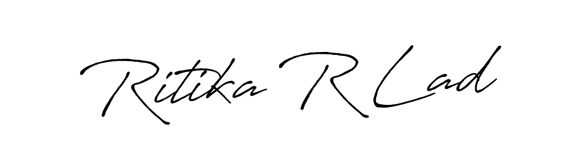 It looks lik you need a new signature style for name Ritika R Lad. Design unique handwritten (Antro_Vectra_Bolder) signature with our free signature maker in just a few clicks. Ritika R Lad signature style 7 images and pictures png