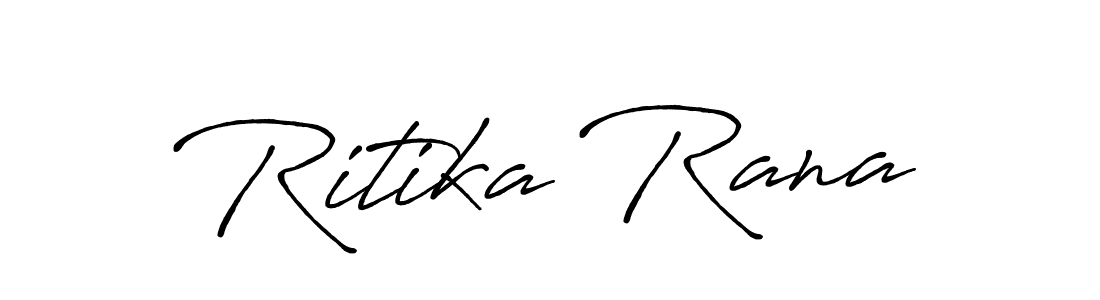 Design your own signature with our free online signature maker. With this signature software, you can create a handwritten (Antro_Vectra_Bolder) signature for name Ritika Rana. Ritika Rana signature style 7 images and pictures png
