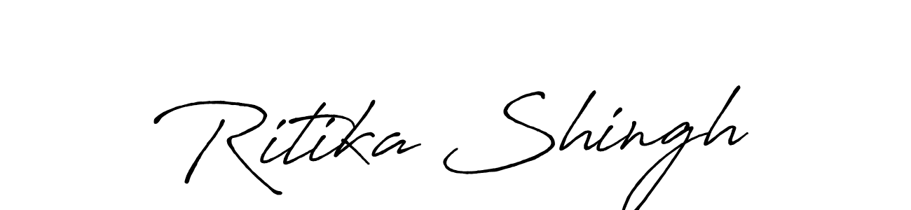 This is the best signature style for the Ritika Shingh name. Also you like these signature font (Antro_Vectra_Bolder). Mix name signature. Ritika Shingh signature style 7 images and pictures png