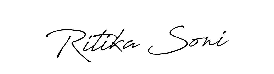 You can use this online signature creator to create a handwritten signature for the name Ritika Soni. This is the best online autograph maker. Ritika Soni signature style 7 images and pictures png