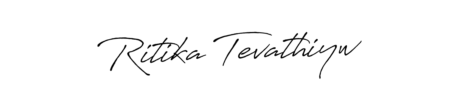 Once you've used our free online signature maker to create your best signature Antro_Vectra_Bolder style, it's time to enjoy all of the benefits that Ritika Tevathiyw name signing documents. Ritika Tevathiyw signature style 7 images and pictures png