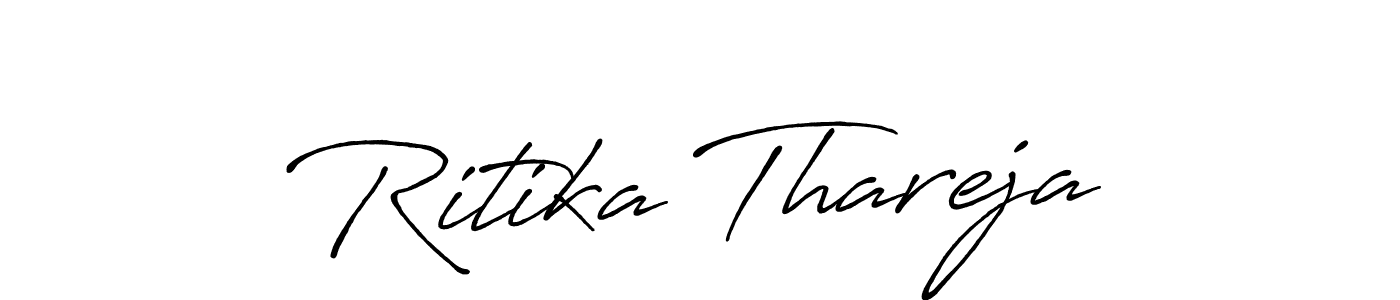 Make a short Ritika Thareja signature style. Manage your documents anywhere anytime using Antro_Vectra_Bolder. Create and add eSignatures, submit forms, share and send files easily. Ritika Thareja signature style 7 images and pictures png