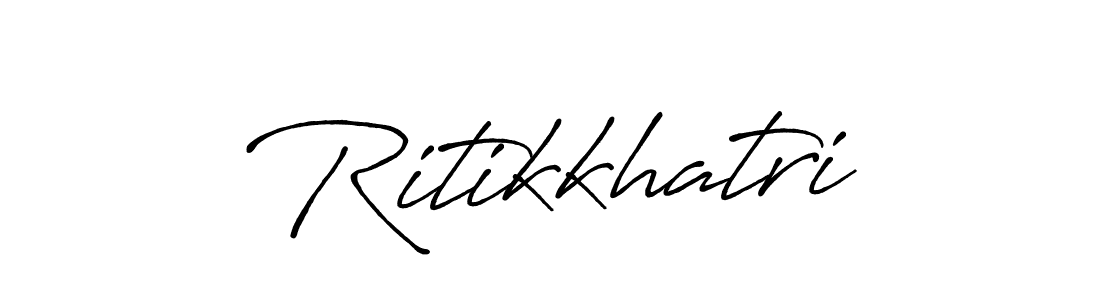 You should practise on your own different ways (Antro_Vectra_Bolder) to write your name (Ritikkhatri) in signature. don't let someone else do it for you. Ritikkhatri signature style 7 images and pictures png