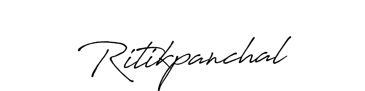 Similarly Antro_Vectra_Bolder is the best handwritten signature design. Signature creator online .You can use it as an online autograph creator for name Ritikpanchal. Ritikpanchal signature style 7 images and pictures png
