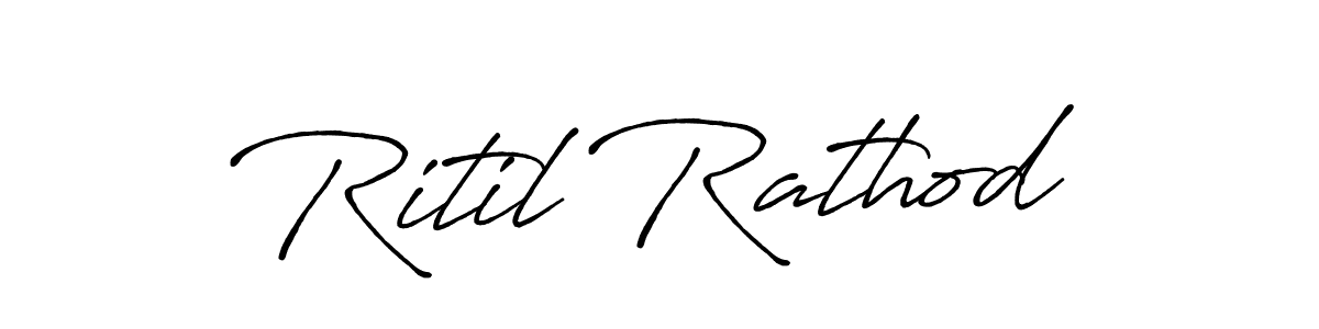How to Draw Ritil Rathod signature style? Antro_Vectra_Bolder is a latest design signature styles for name Ritil Rathod. Ritil Rathod signature style 7 images and pictures png