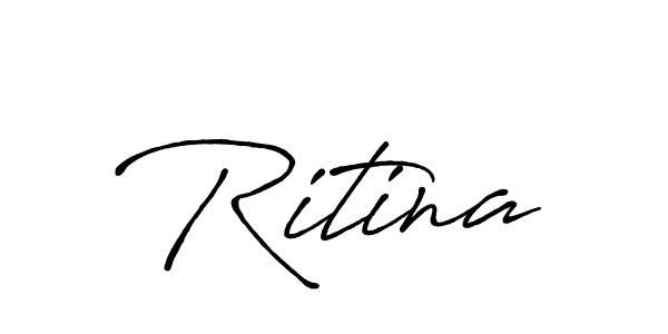 Use a signature maker to create a handwritten signature online. With this signature software, you can design (Antro_Vectra_Bolder) your own signature for name Ritina. Ritina signature style 7 images and pictures png