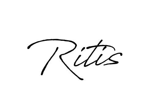 Also You can easily find your signature by using the search form. We will create Ritis name handwritten signature images for you free of cost using Antro_Vectra_Bolder sign style. Ritis signature style 7 images and pictures png