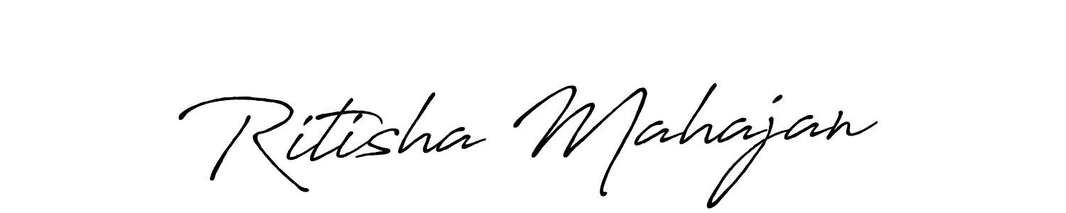 How to Draw Ritisha Mahajan signature style? Antro_Vectra_Bolder is a latest design signature styles for name Ritisha Mahajan. Ritisha Mahajan signature style 7 images and pictures png