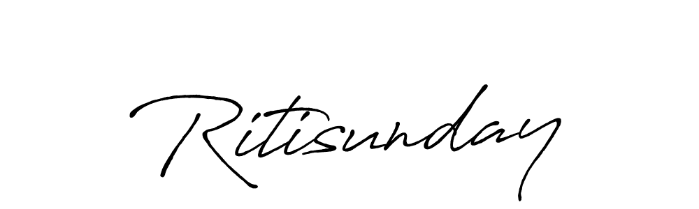 Design your own signature with our free online signature maker. With this signature software, you can create a handwritten (Antro_Vectra_Bolder) signature for name Ritisunday. Ritisunday signature style 7 images and pictures png