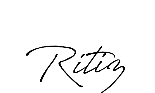 Make a short Ritiz signature style. Manage your documents anywhere anytime using Antro_Vectra_Bolder. Create and add eSignatures, submit forms, share and send files easily. Ritiz signature style 7 images and pictures png