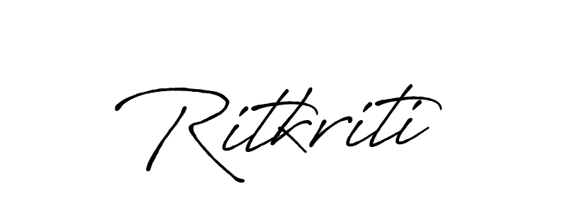 Also You can easily find your signature by using the search form. We will create Ritkriti name handwritten signature images for you free of cost using Antro_Vectra_Bolder sign style. Ritkriti signature style 7 images and pictures png