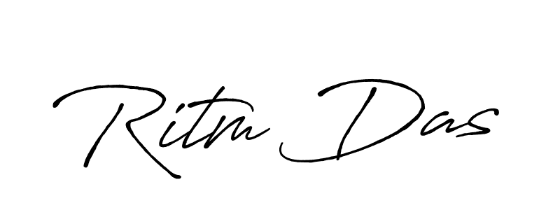 Make a beautiful signature design for name Ritm Das. With this signature (Antro_Vectra_Bolder) style, you can create a handwritten signature for free. Ritm Das signature style 7 images and pictures png